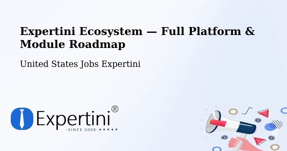 Expertini Ecosystem — Full Platform & Module Roadmap – Gaithersburg